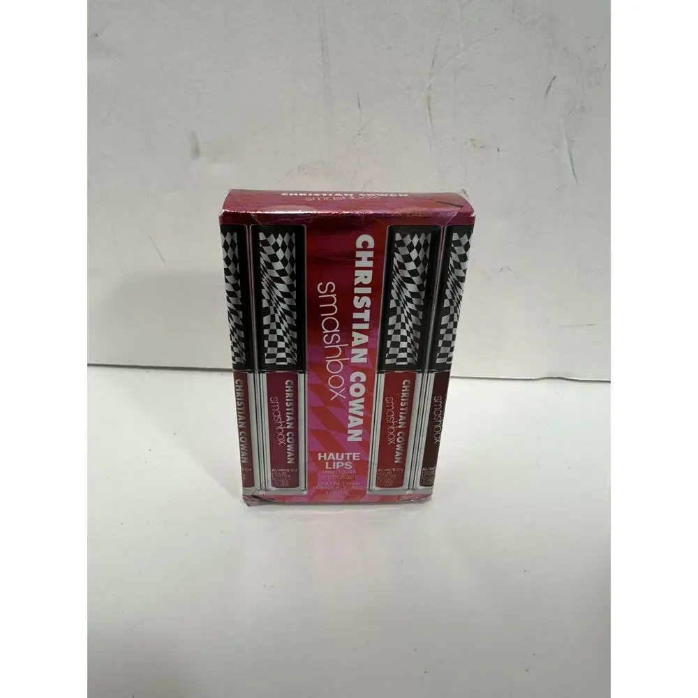 4 Pk SMASHBOX x CHRISTIAN‎ COWAN Haute Lips Mini Liquid Lipstick Set 4 Pieces